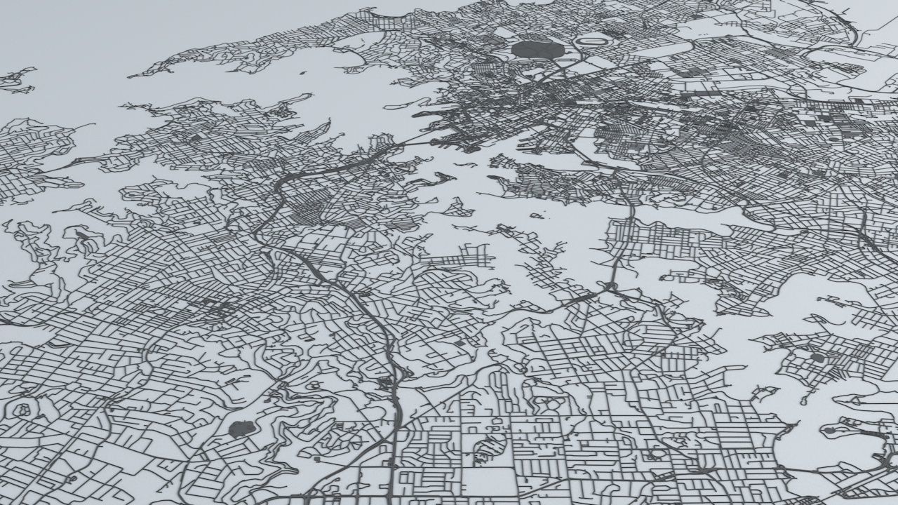 Sydney Road Network and Streets 3D model_3