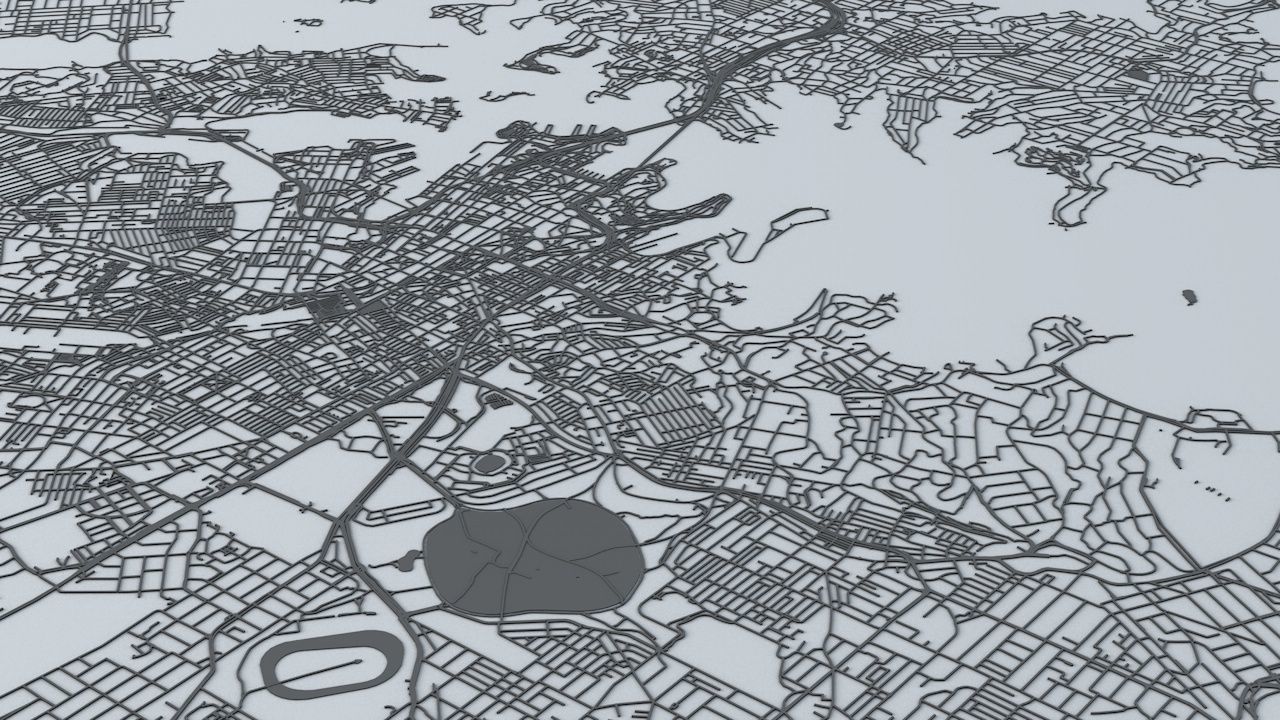 Sydney Road Network and Streets 3D model_5