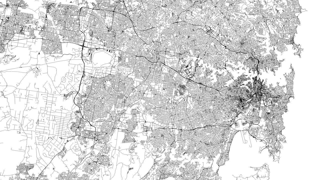 Sydney Road Network and Streets 3D model_10