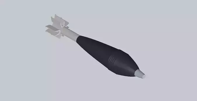 Russian mortar shell assembly 