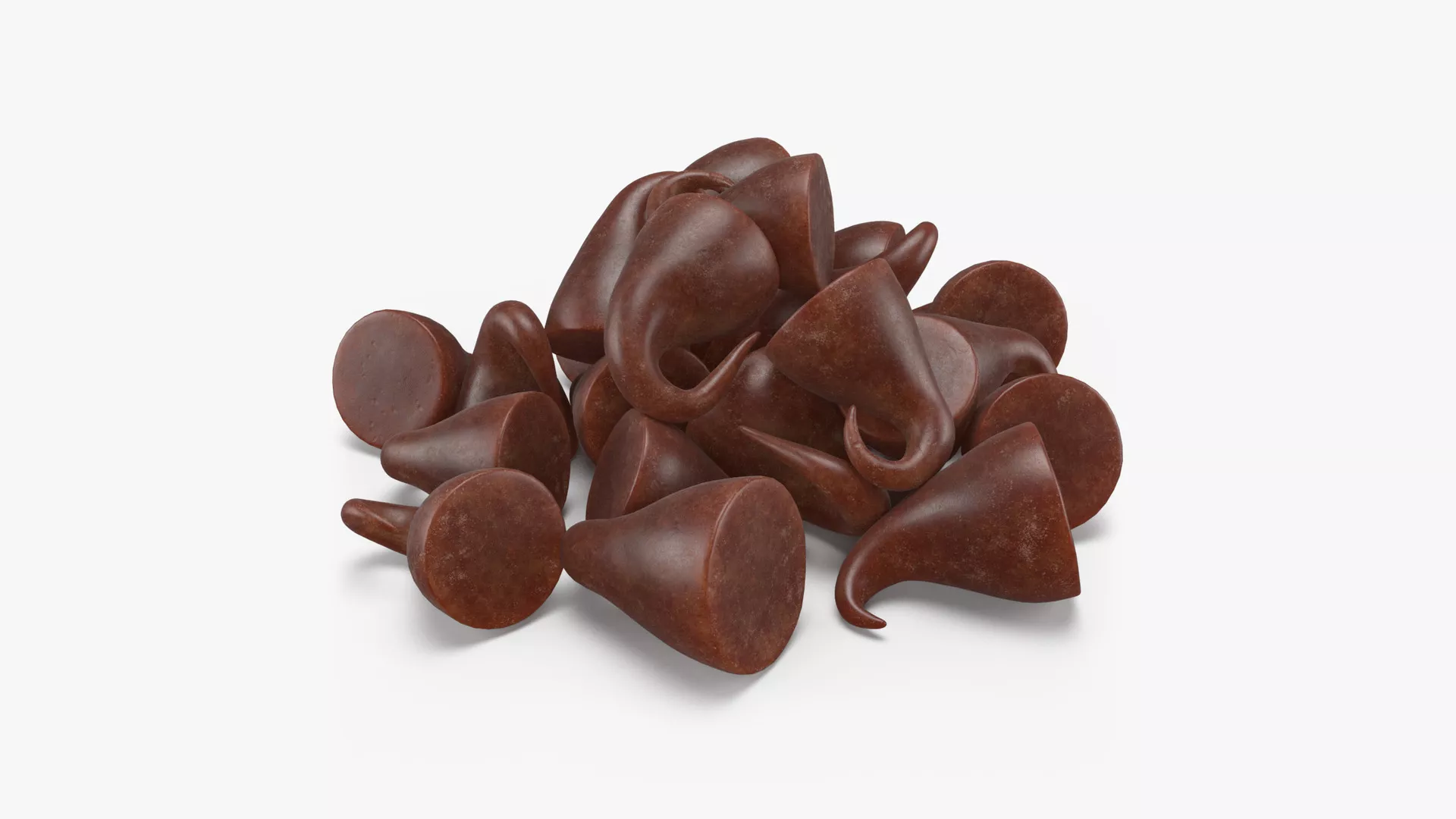 Chocolate Chips Low-poly 3D model