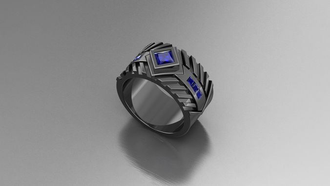Men rings 004by 3D print model