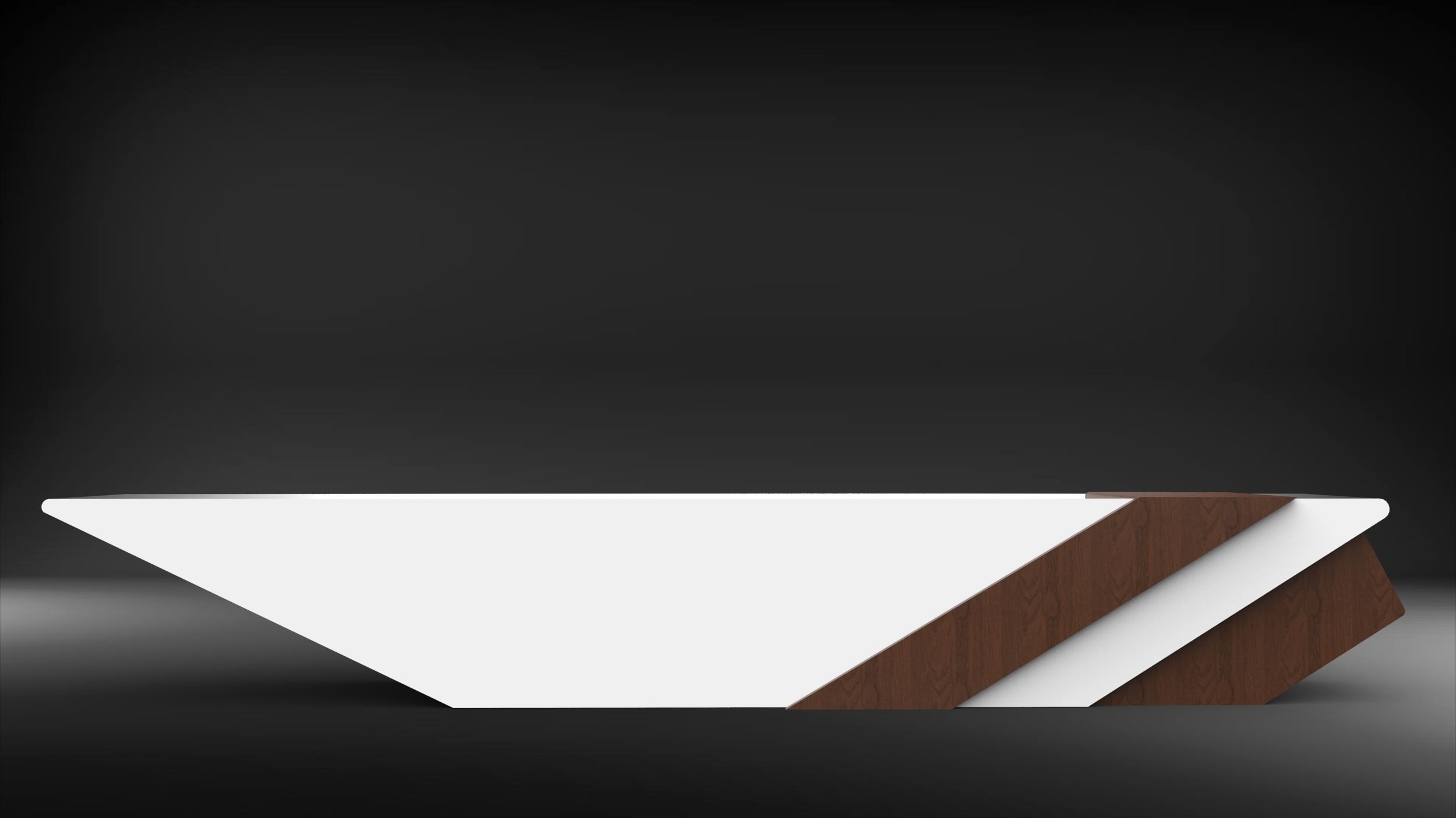 Reception Desk Low-poly 3D model_4