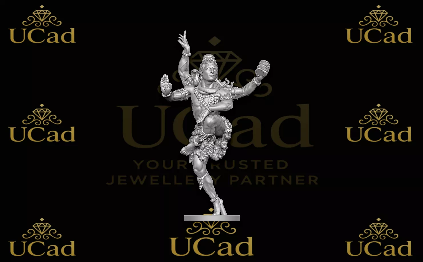 dancing Shiva statue 3D print model