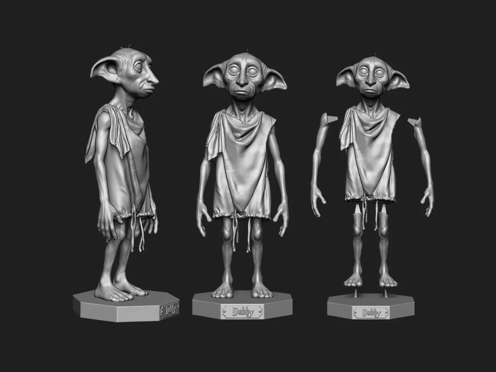 Dobby 3D print file - Harry Potter 3D print model