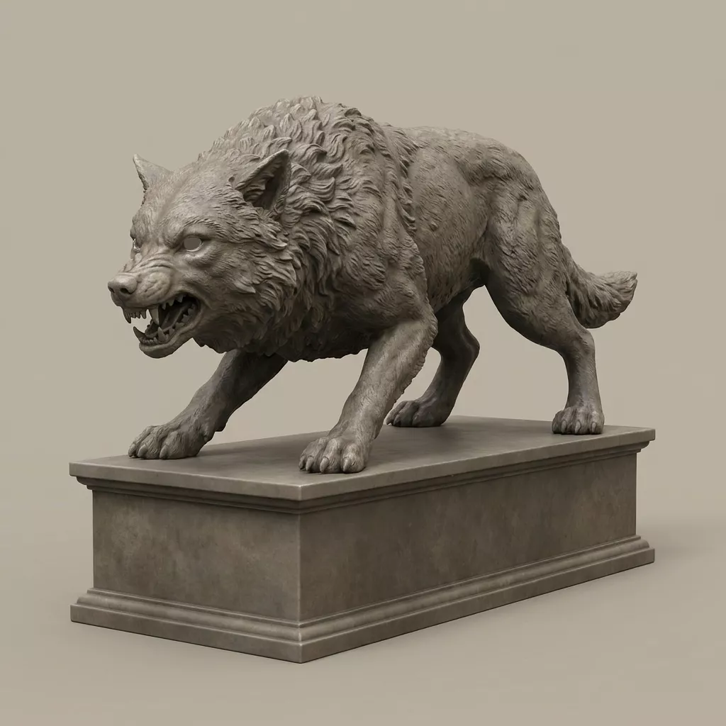 wolf printable 3D print model