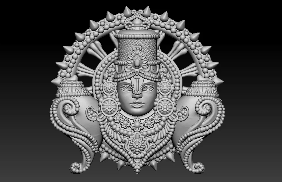 TIRUPATI BALAJI FACE UNIQUE MODEL 3D print model