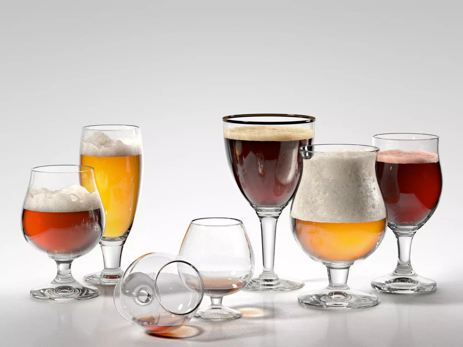 Alcohol Glass Set 3D model_0