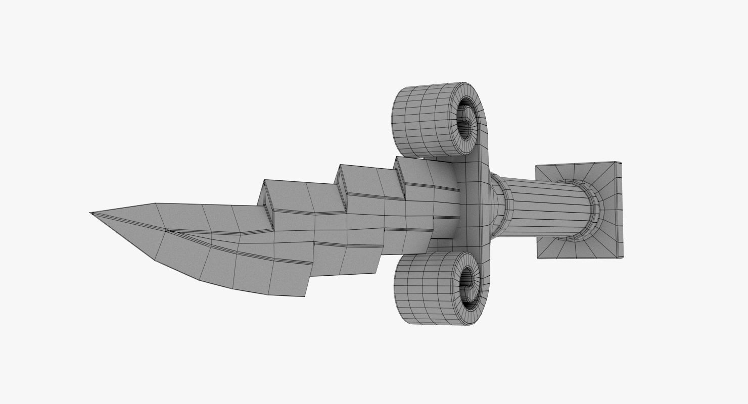Zeus Dagger Low-Poly Low-poly 3D model_18
