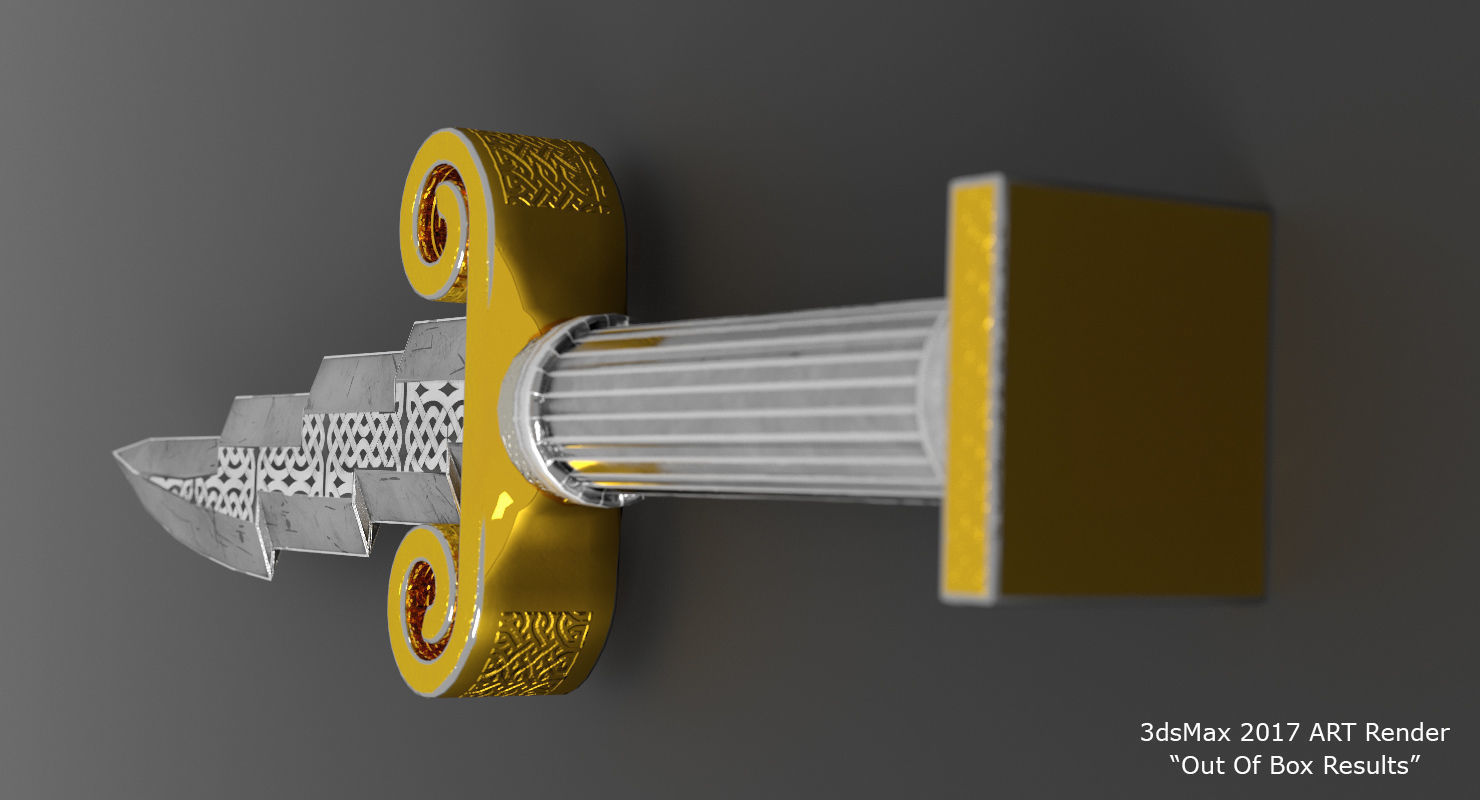 Zeus Dagger Low-Poly Low-poly 3D model_3