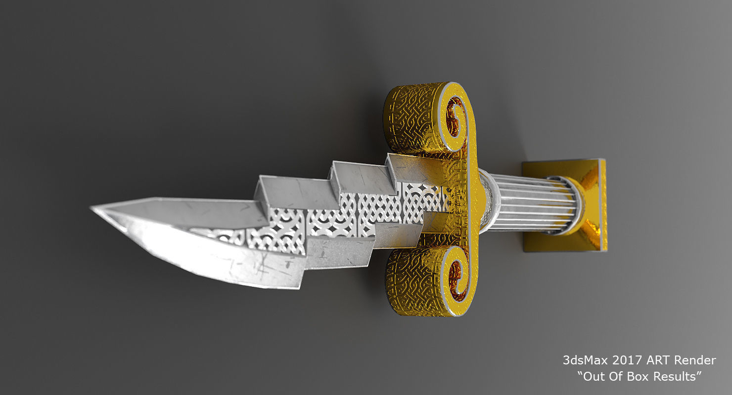 Zeus Dagger Low-Poly Low-poly 3D model_1