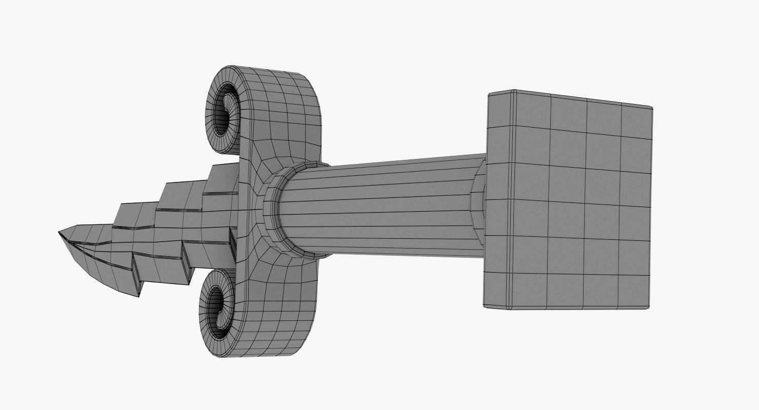 Zeus Dagger Low-Poly Low-poly 3D model_19