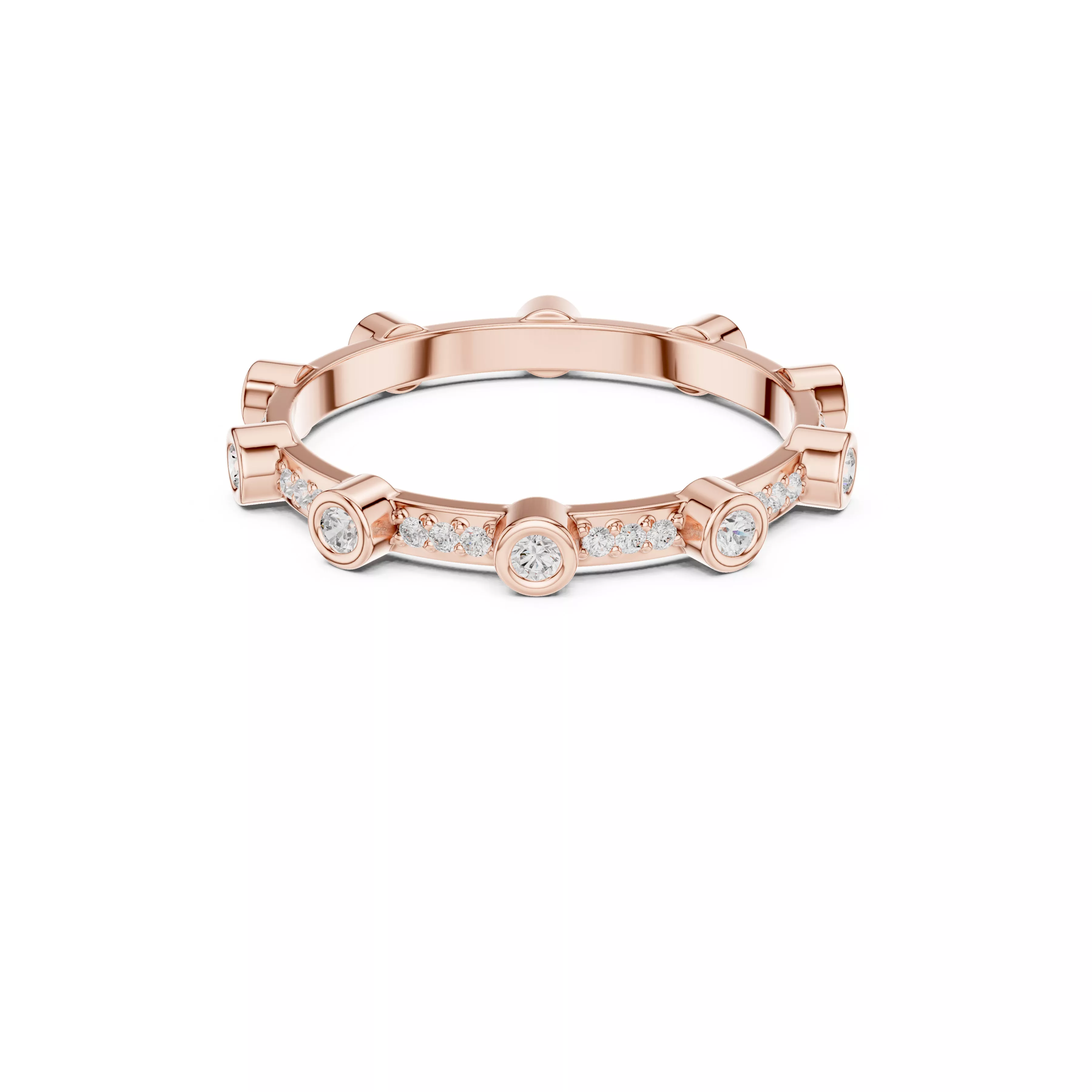 Buy Diamond Ring CAD Engagement Wedding Jewelry STL 3DM R6629 3D print model