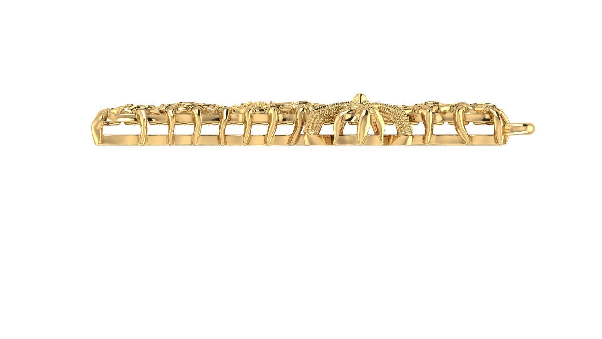 cross gold bottle with handle 3D print model_8