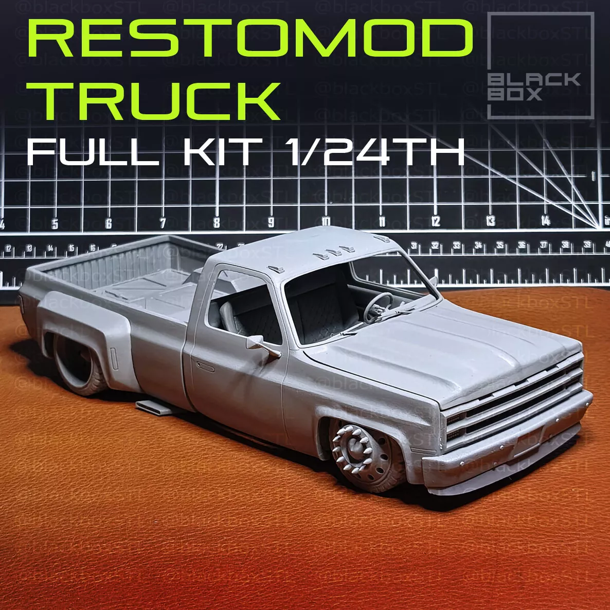 RESTOMOD TRUCK FULL MODELKIT 1-24th 3D print model