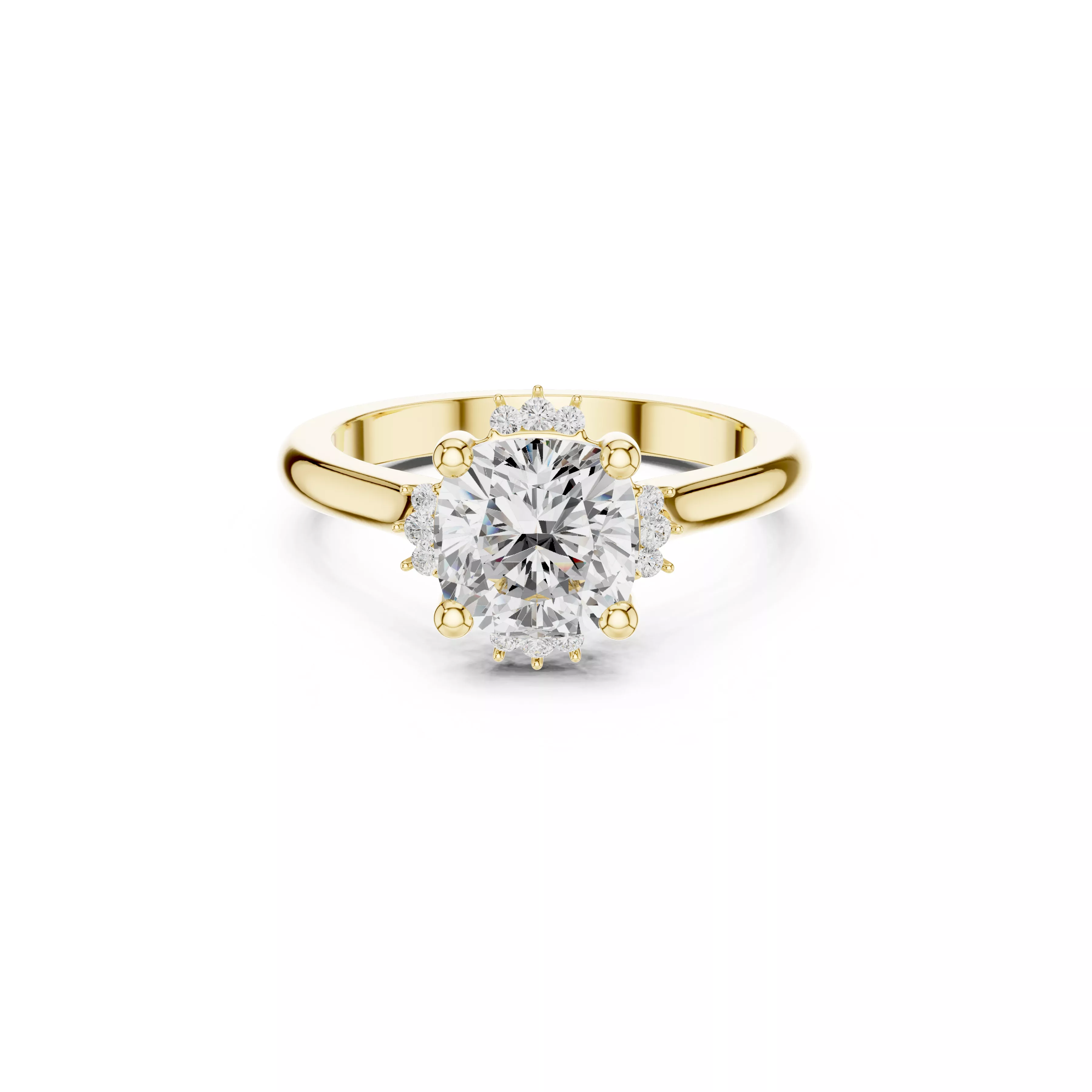 Designer Diamond Band Luxury Engagement Ring Ready CAD M10348 3D model ...