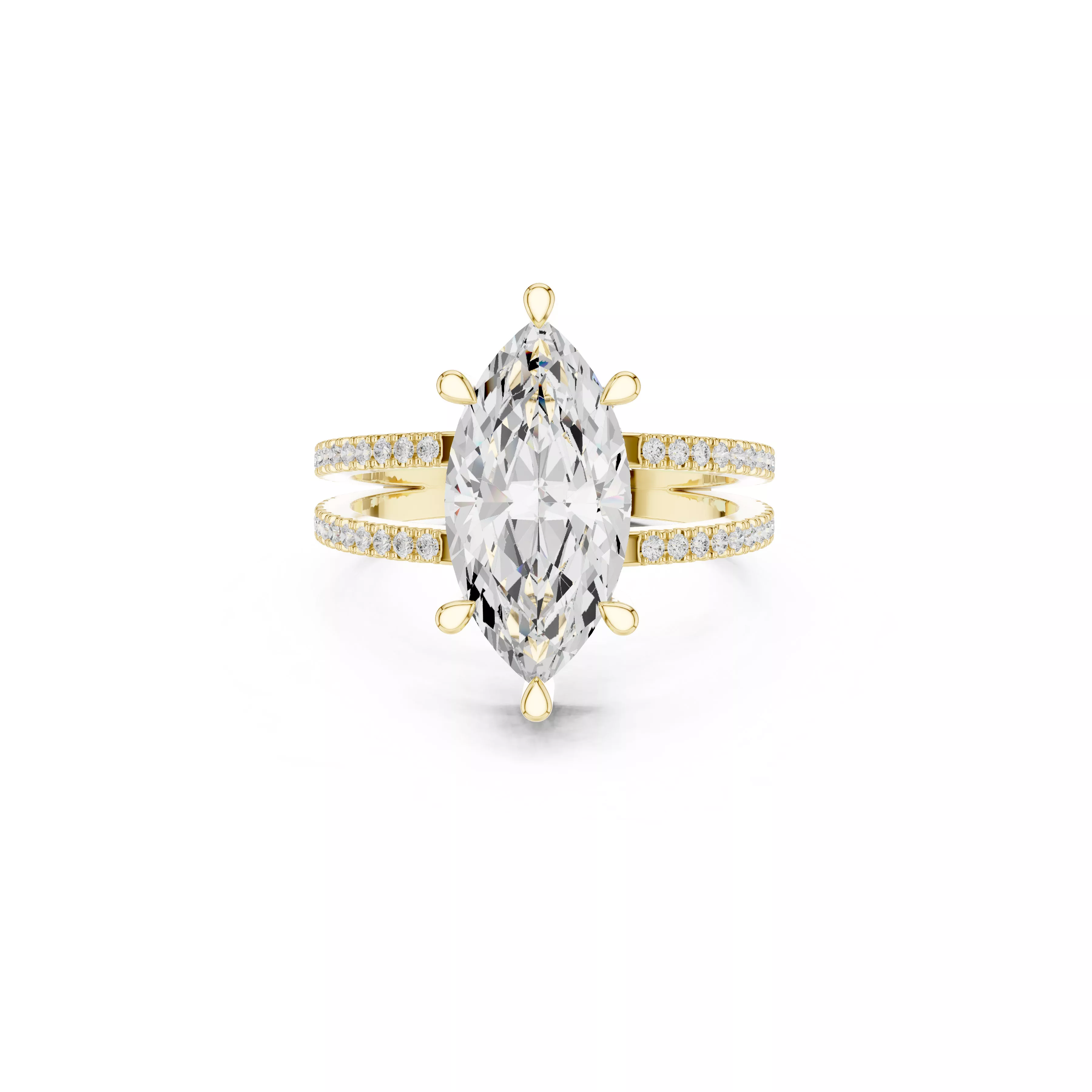 Designer Diamond Band Luxury Engagement Ring Ready CAD M10530 3D model ...