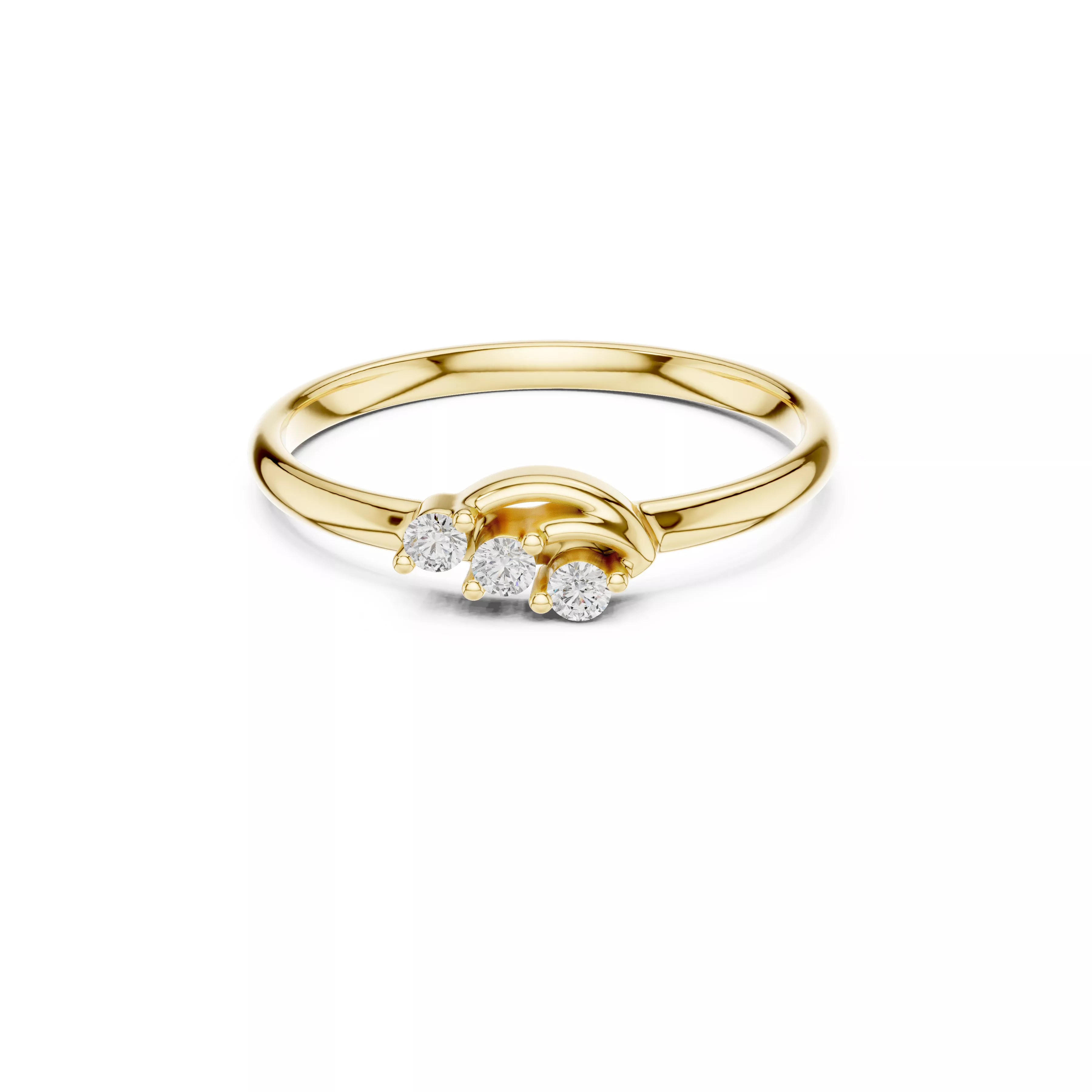 Moden Engagment Rings Designer Diamond Band Luxury Engagement Ring Ready CAD M10322 3D model ...