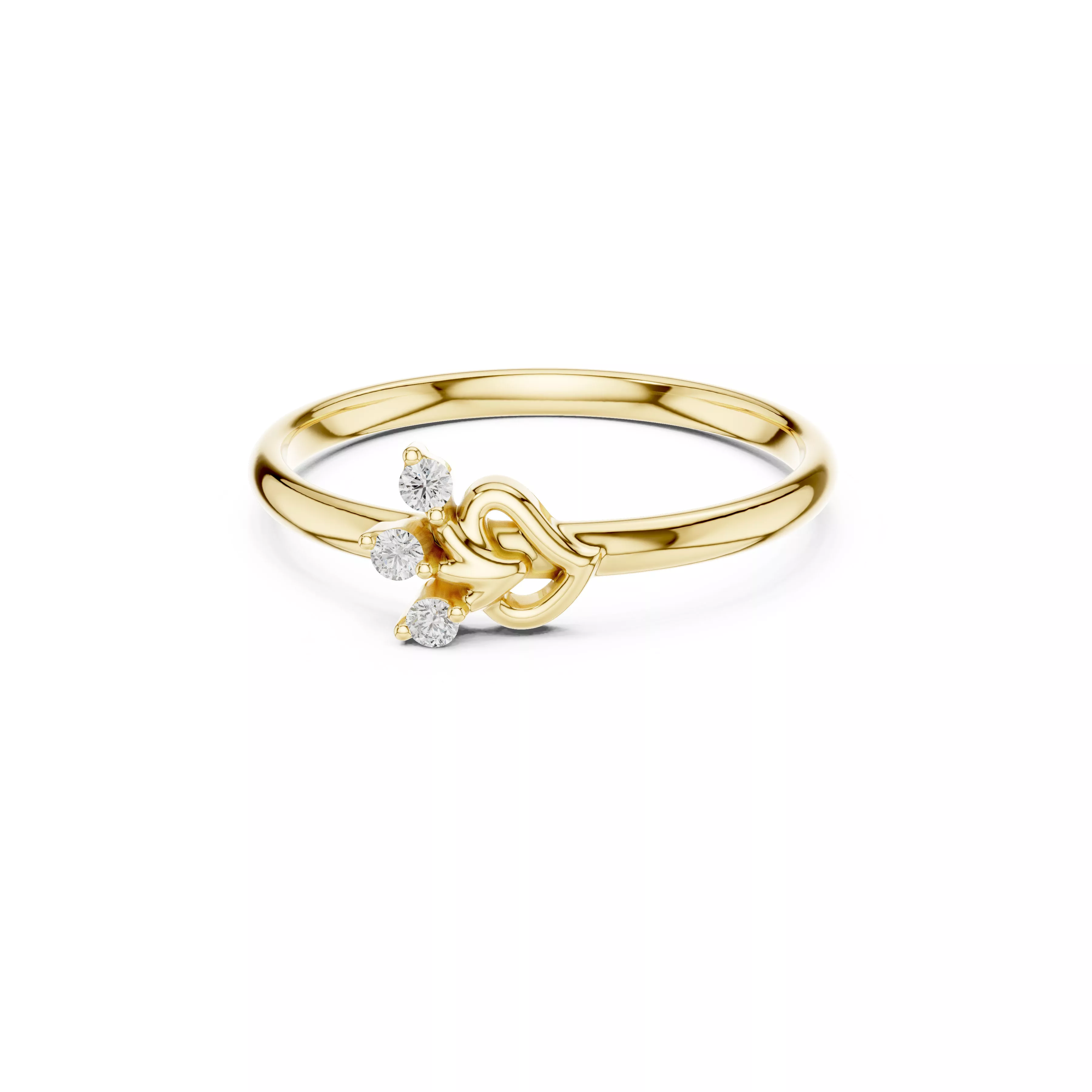 Designer Diamond Band Luxury Engagement Ring Ready CAD M10320 3D model ...