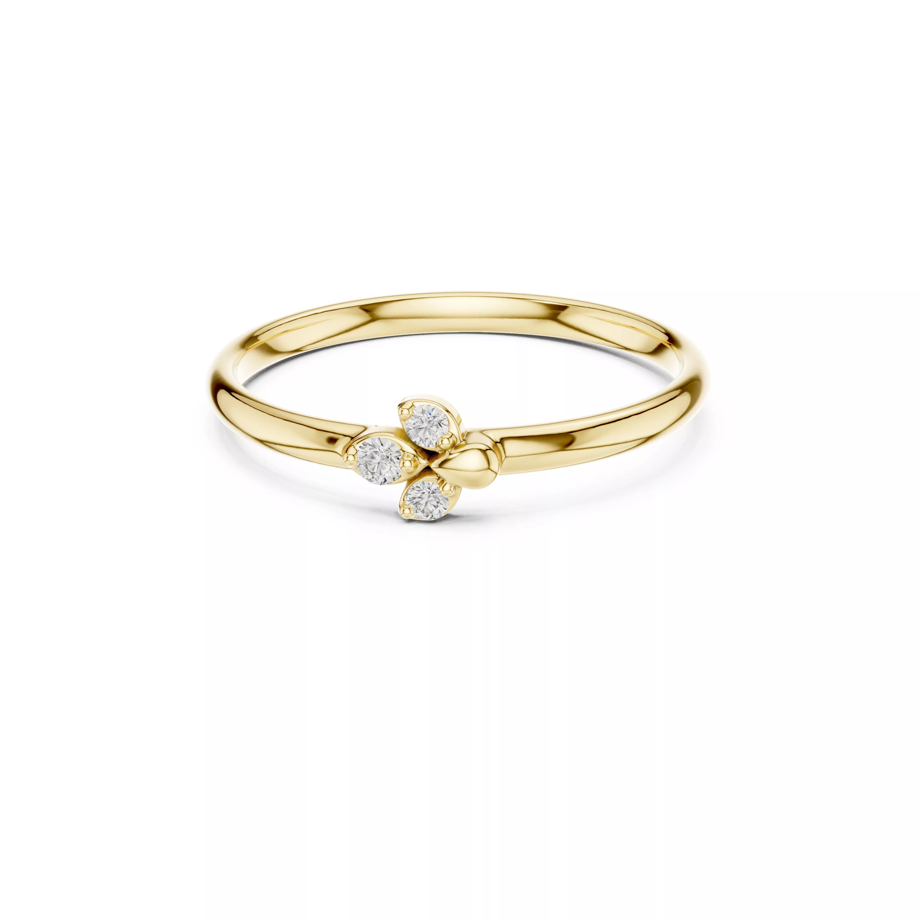 Designer Diamond Band Luxury Engagement Ring Ready CAD M10318 3D model ...