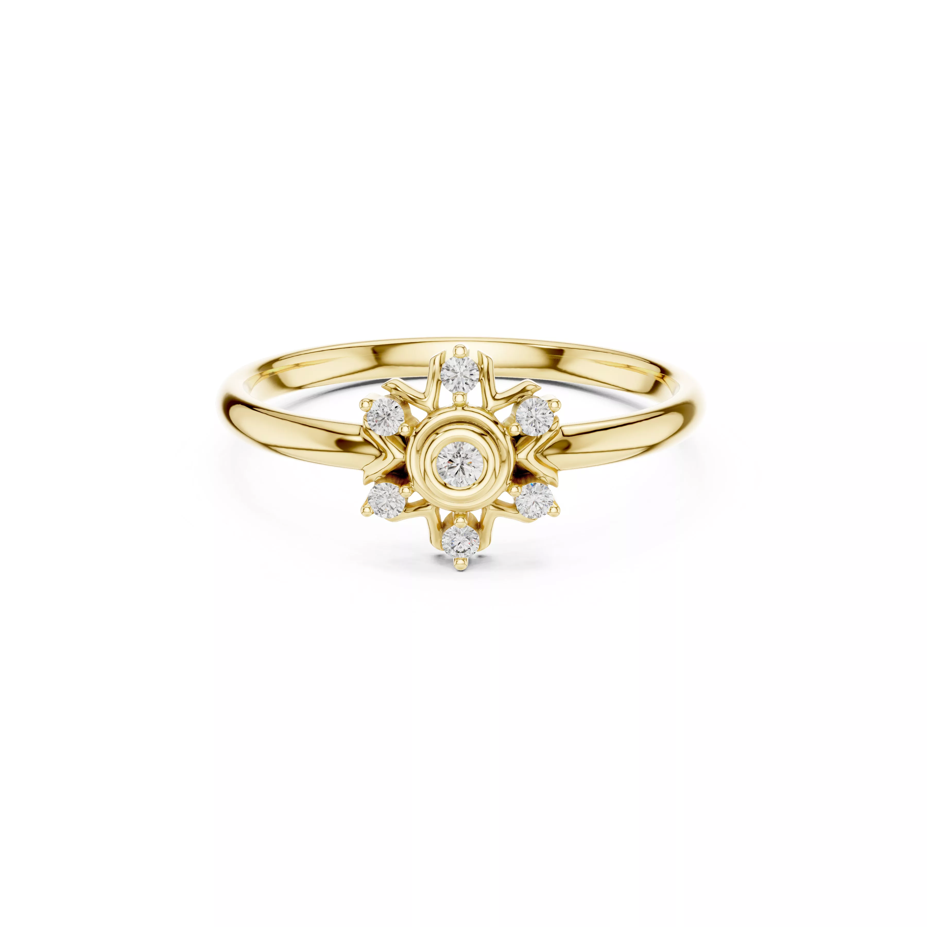 Designer Diamond Band Luxury Engagement Ring Ready CAD M10608 3D model ...