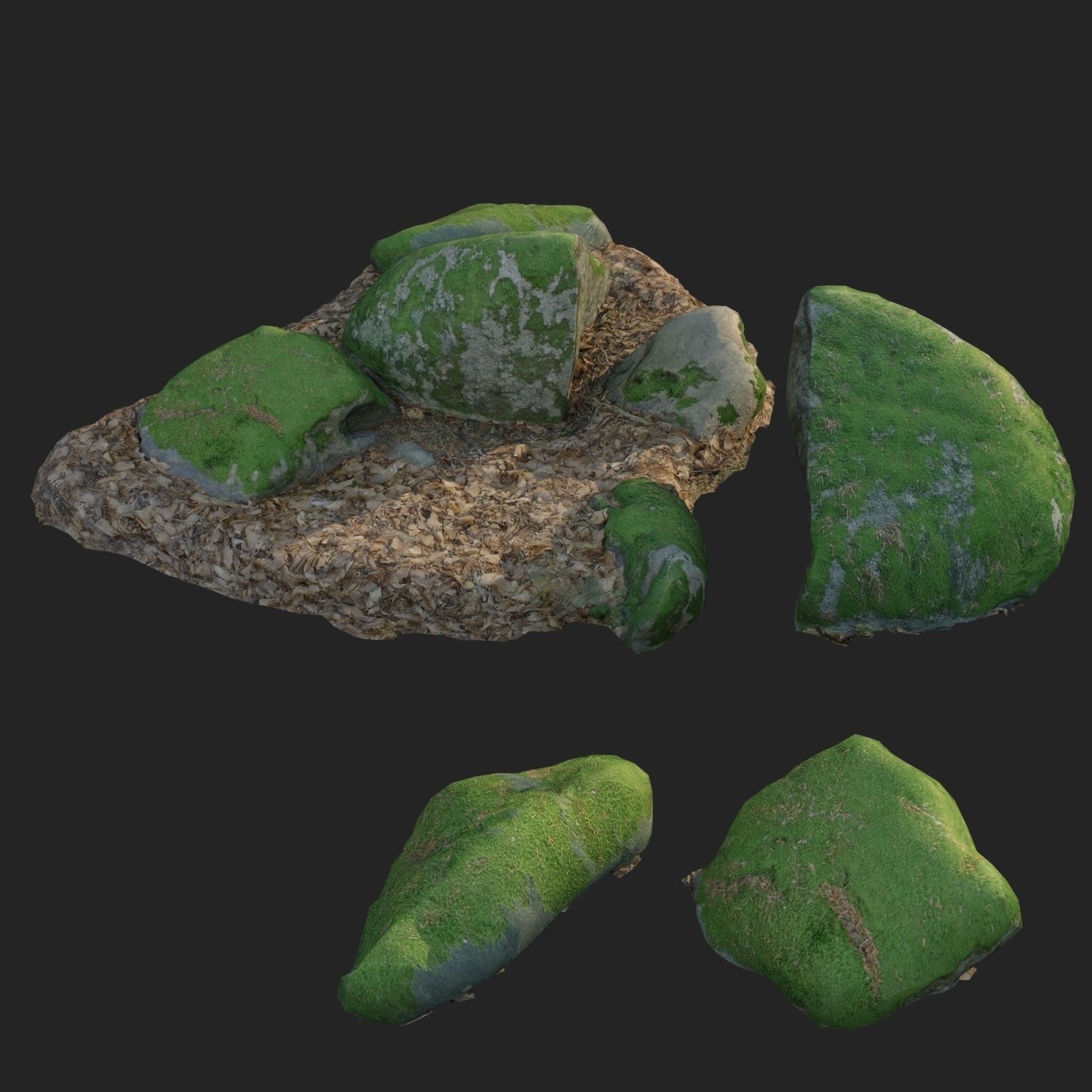 nature stone 007 3D model_1