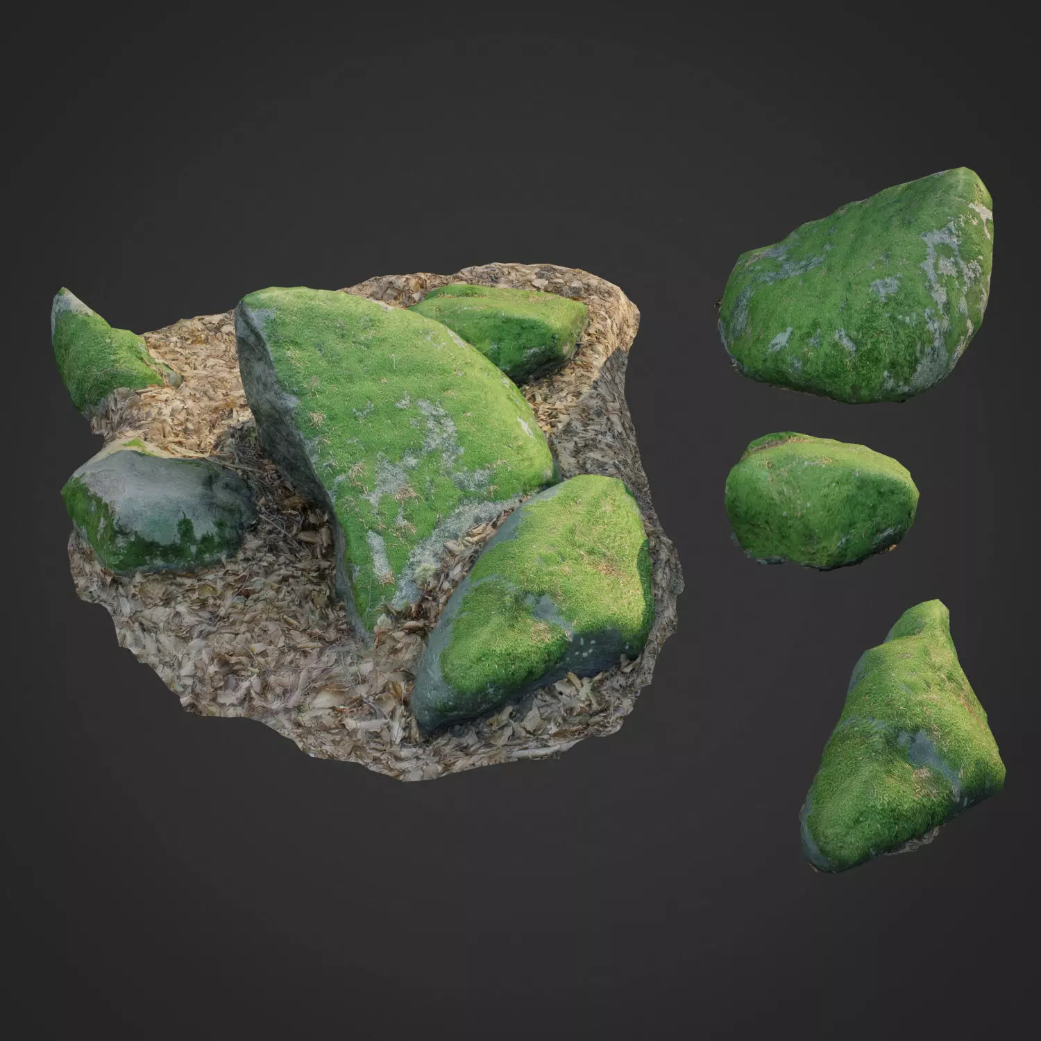 nature stone 007 3D model_0