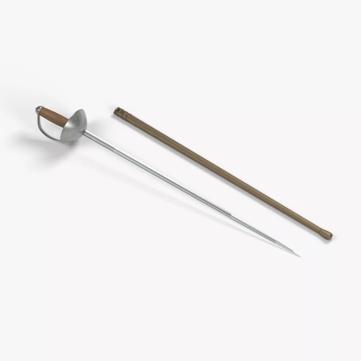 Pattern 1908 Cavalry Sword 3D model