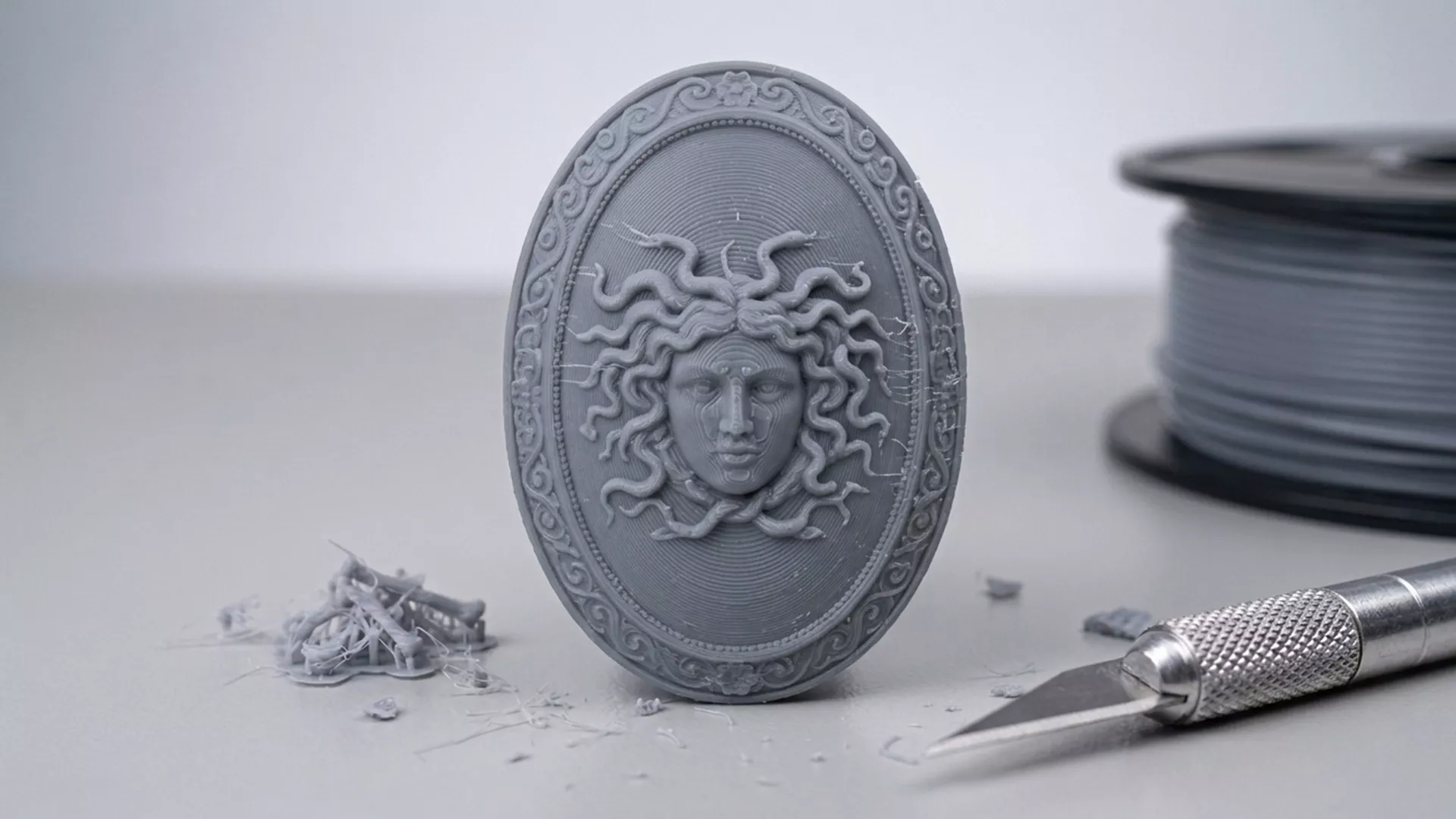 Athena Shield with Medusa Gorgon RoZ 3D print model