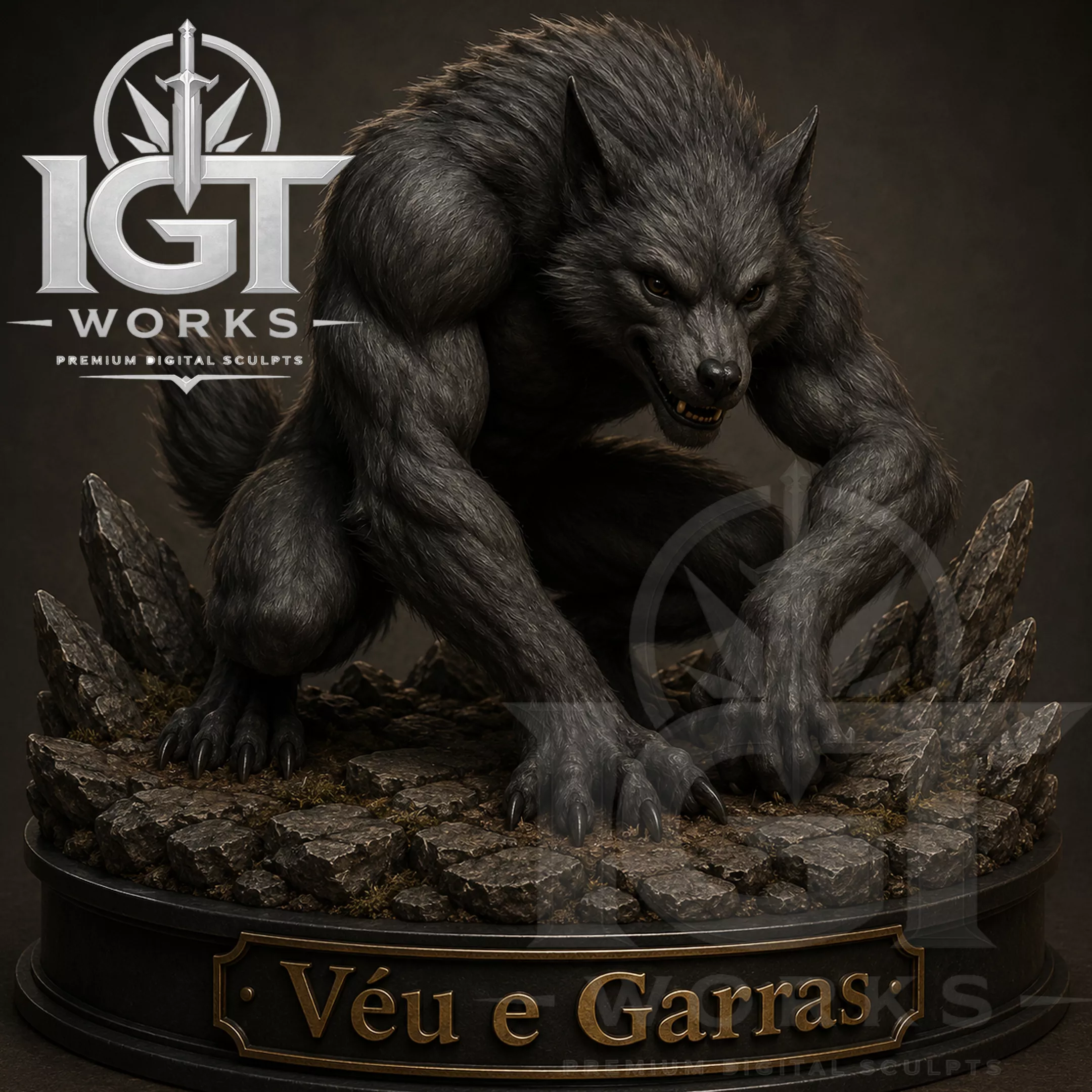 Werewolf Action Figure STL - Maximus Blackwood - Olho Negro 3D print model