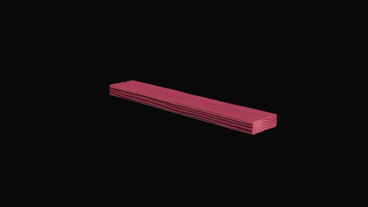 Realistic Textured Timber Wood Plank Board 3D print model