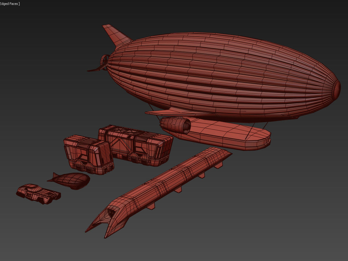 Future City and urban traffic 3D model_14