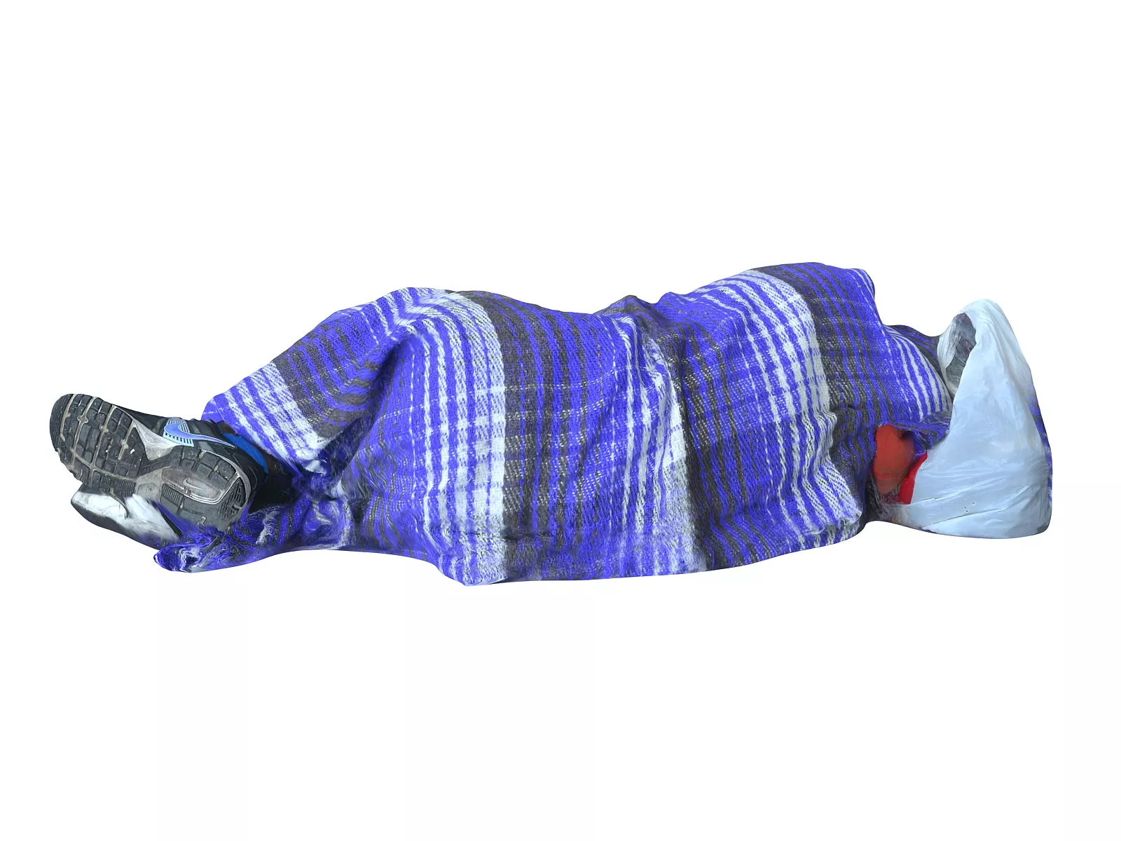 Homeless Person Mexico Low-poly 3D model