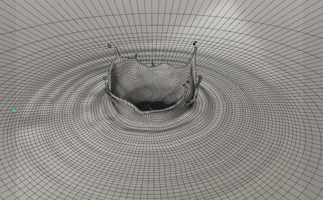 Milk splash 3D model_5