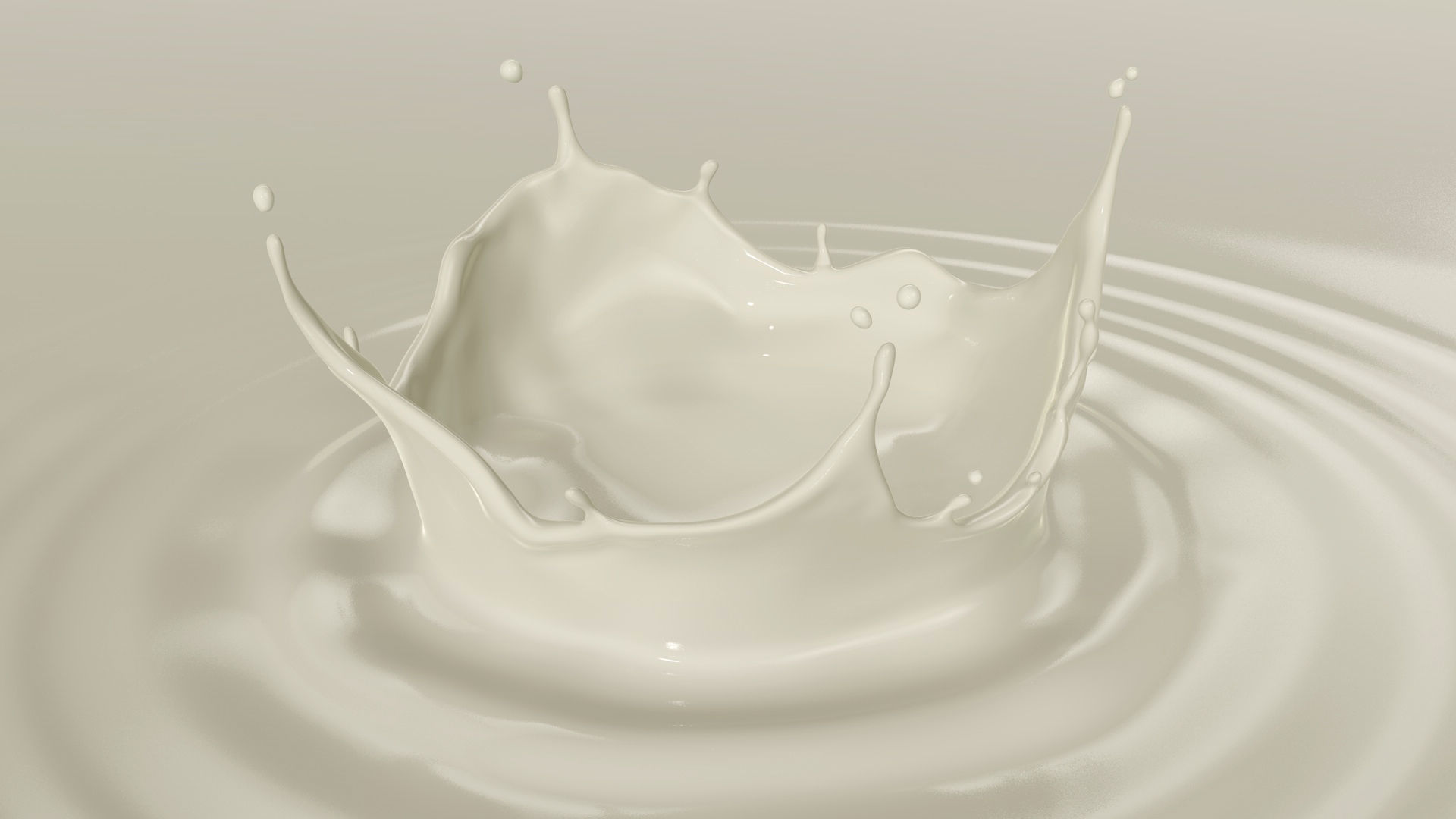 Milk splash 3D model_1