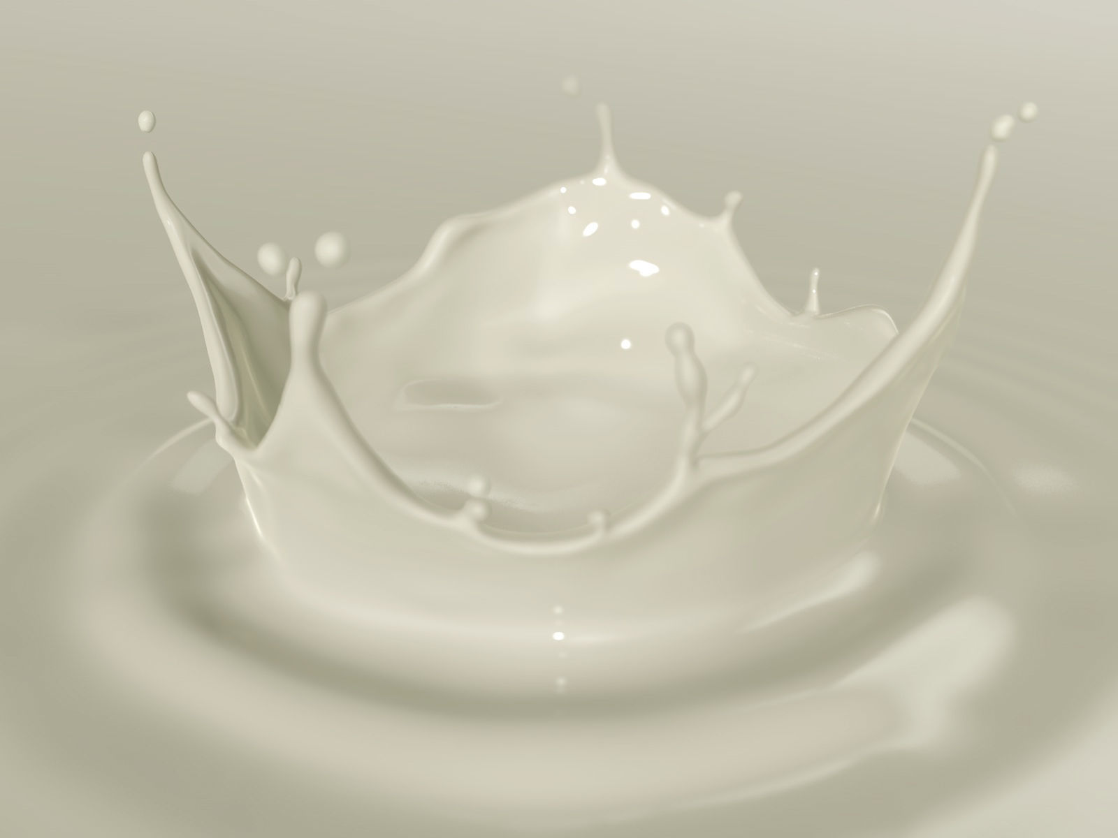 Milk splash 3D model_2
