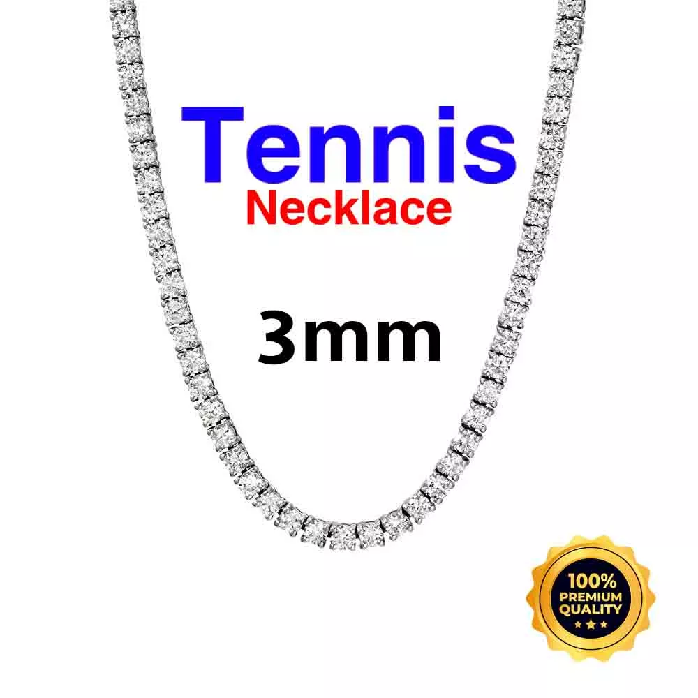 Tennis Necklace 3mm 3D print model