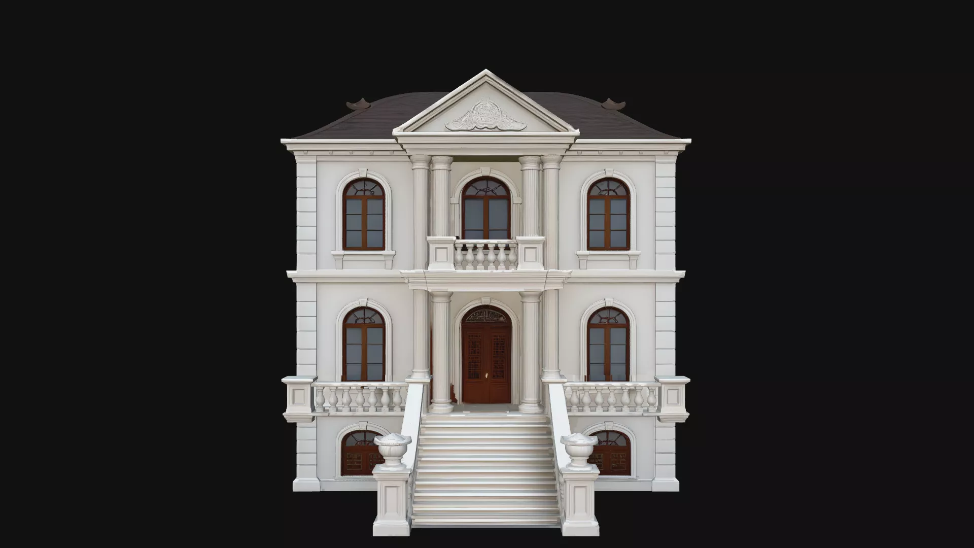 Baroque Mansion Model Design 6 - 3D Print Model 3D print model
