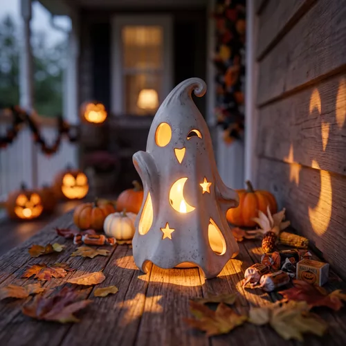 Halloween Ghost Lantern STL  LED Lamp And Party Decor