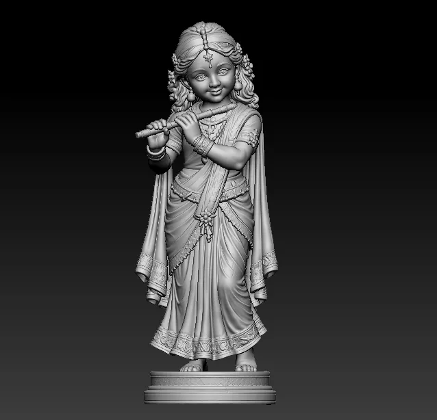 little girl 3d unique printed model 3D print model