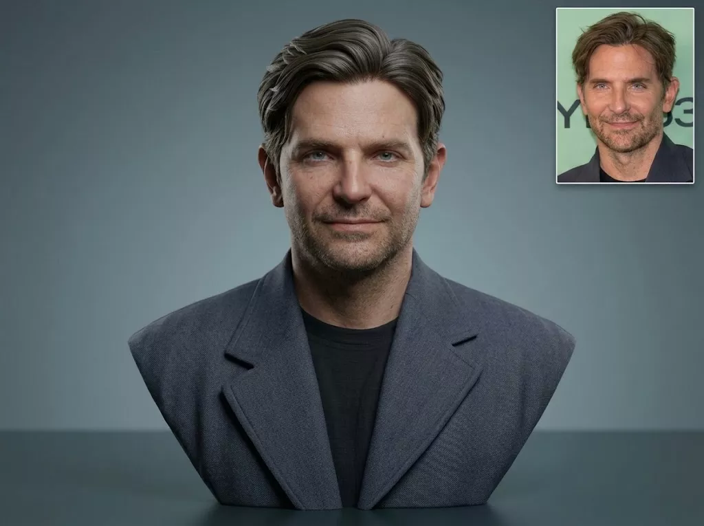 Bradley Cooper 3D Printable Bust 3D print model