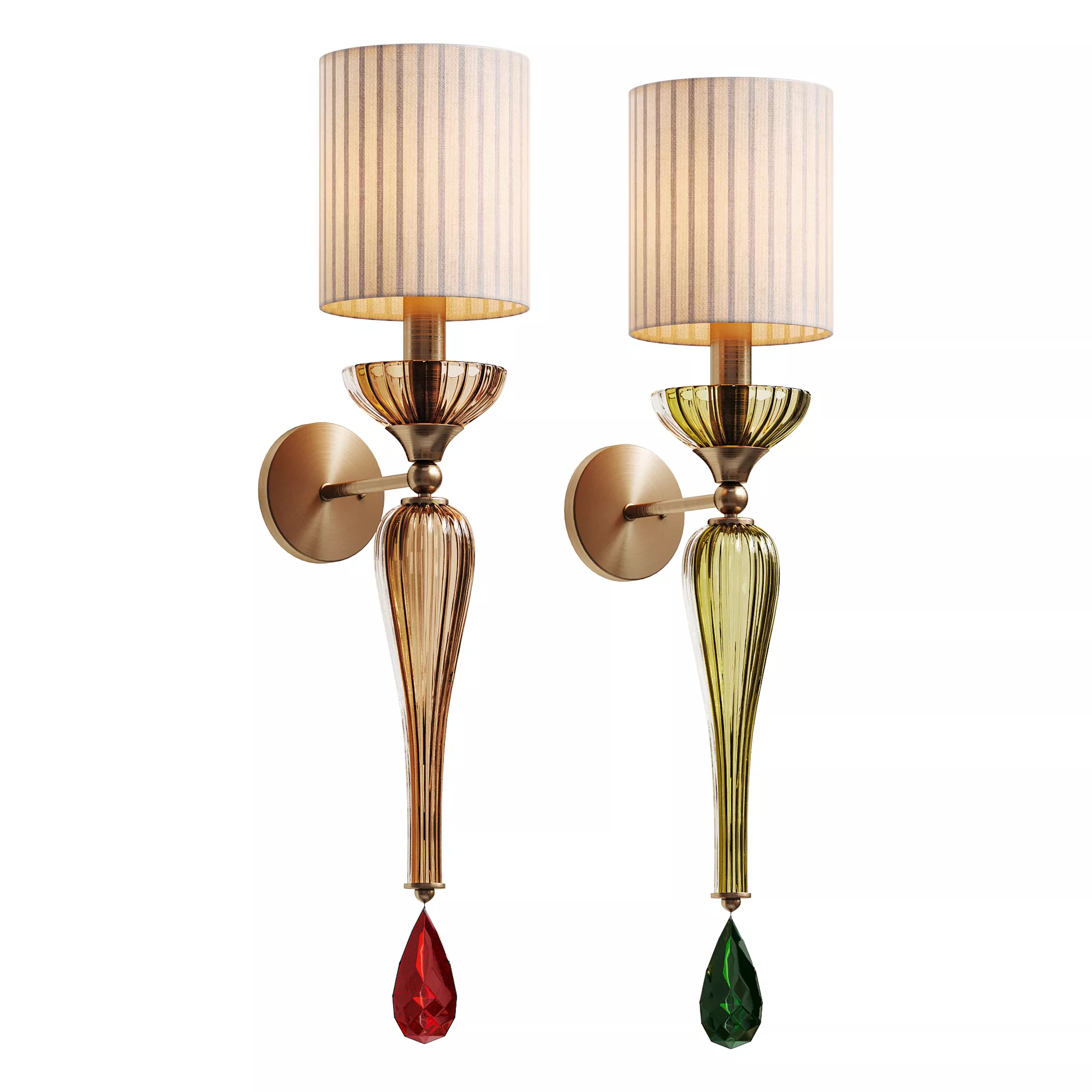 1561 Regalia Luxury Crystal Wall Lamp 3D model