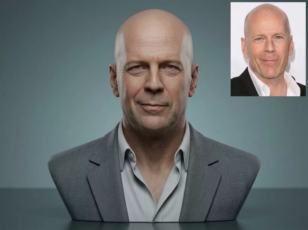 Bruce Willis 3D Printable Bust 3D print model