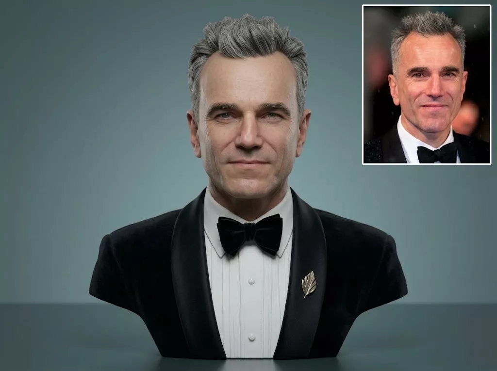 Daniel Day-Lewis Portrait 3D Printable Bust 3D print model