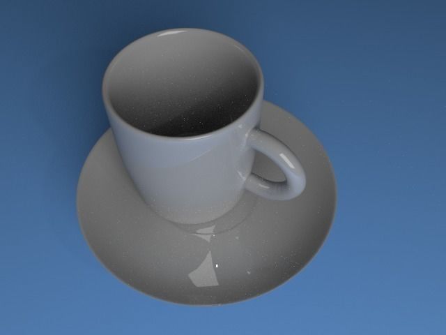 Mug saucer 3D model_2