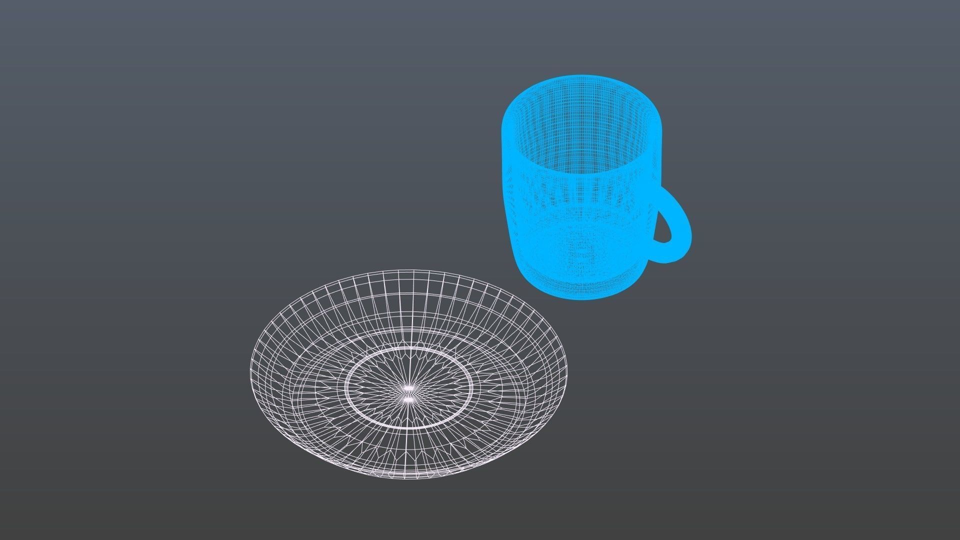 Mug saucer 3D model_16