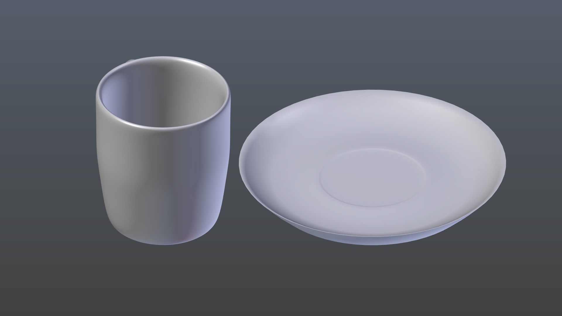 Mug saucer 3D model_8