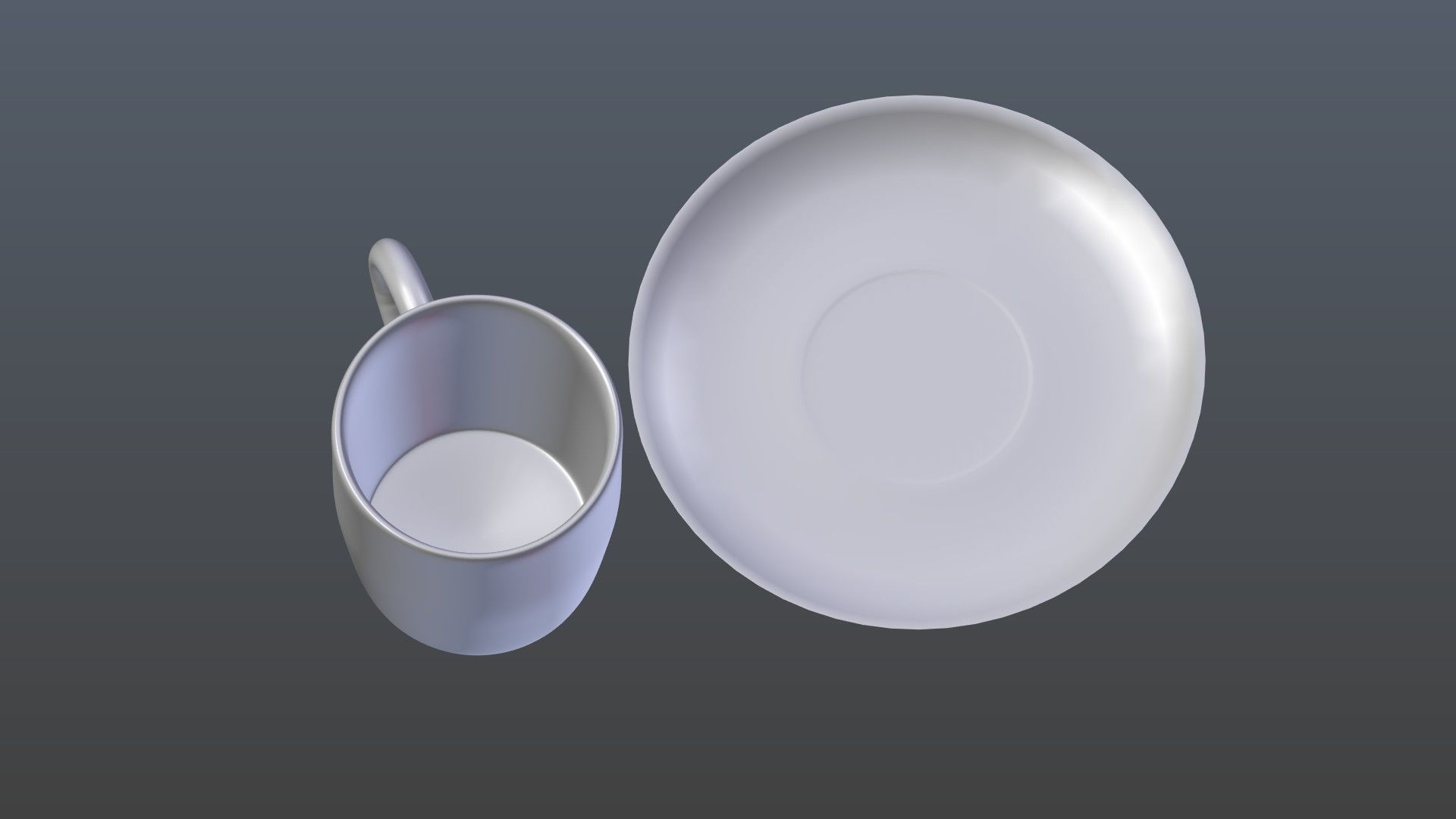 Mug saucer 3D model_7