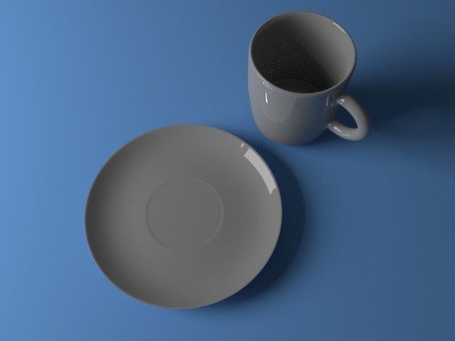 Mug saucer 3D model_0