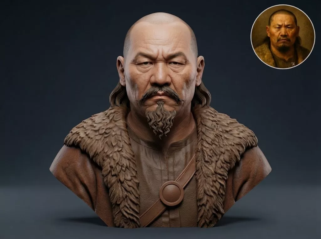 Attila the Hun 3D Printable Bust 3D print model